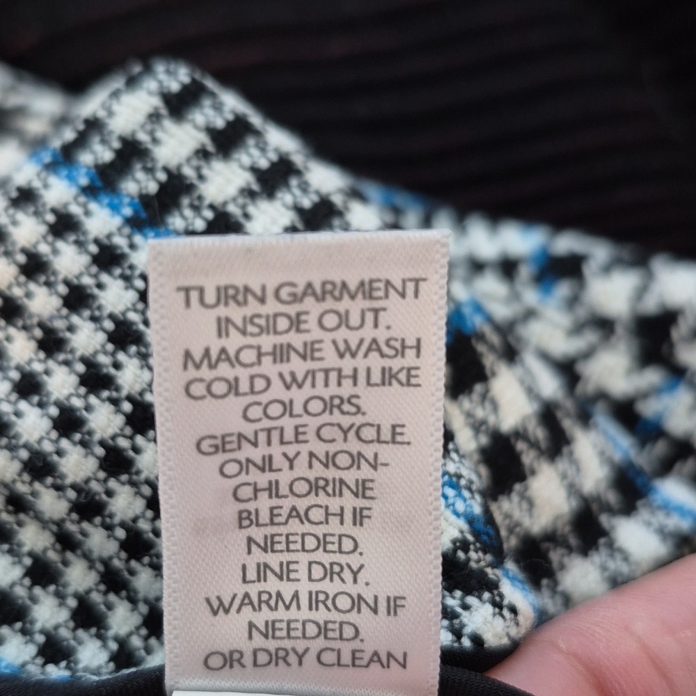 J. Jill Long Plaid Duster Plaid Jacket w Pockets Sz M Petite - Picture 15 of 15